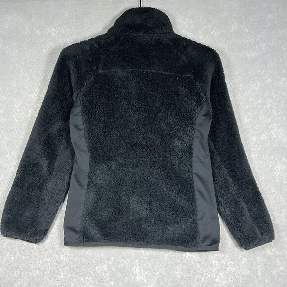 Columbia Fleece Full Zip Jacket Womens SM Black Embroidered Teddy Sherpa Sweater - Picture 5 of 7